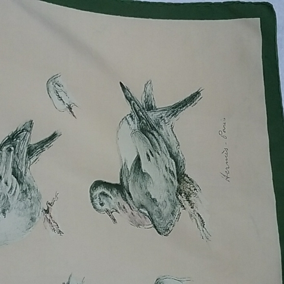 Hermes Les Tourterelles Scarf 1956 Xavier de Poret - Picture 12 of 13
